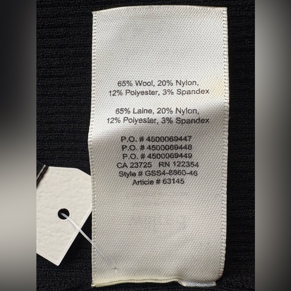 Wilfred Free Off the shoulder Wool Dress Black (NWT, Size Small) - Picture 8 of 8